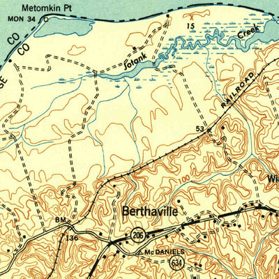United States Geological Survey Nanjemoy, MD-VA (1948, 62500-Scale) digital map