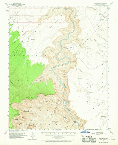United States Geological Survey Nankoweap, AZ (1954, 62500-Scale) digital map