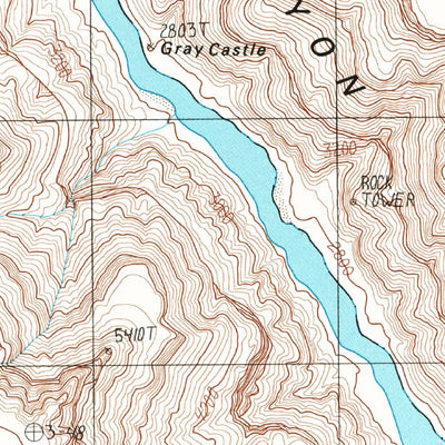 United States Geological Survey Nankoweap Mesa, AZ (1988, 24000-Scale) digital map
