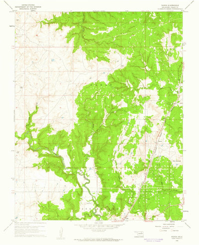 United States Geological Survey Nanos, OK (1960, 24000-Scale) digital map