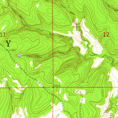 United States Geological Survey Nanos, OK (1960, 24000-Scale) digital map