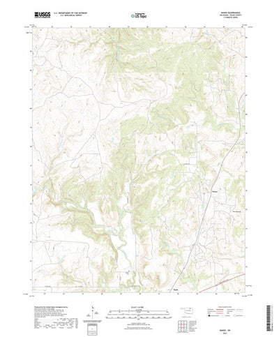 United States Geological Survey Nanos, OK (2022, 24000-Scale) digital map