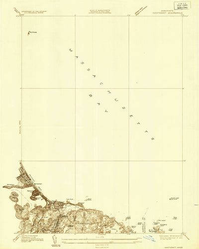 United States Geological Survey Nantasket Beach, MA (1936, 24000-Scale) digital map