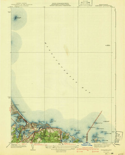 United States Geological Survey Nantasket Beach, MA (1941, 31680-Scale) digital map