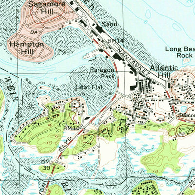United States Geological Survey Nantasket Beach, MA (1974, 24000-Scale) digital map