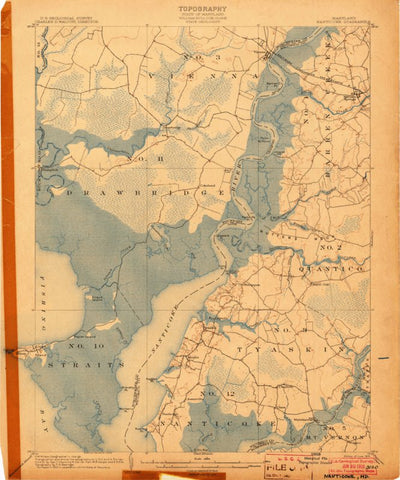 United States Geological Survey Nanticoke, MD (1903, 62500-Scale) digital map