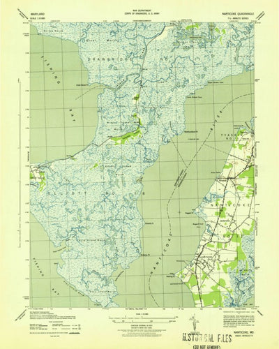 United States Geological Survey Nanticoke, MD (1943, 31680-Scale) digital map