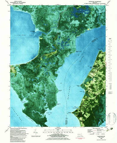 United States Geological Survey Nanticoke, MD (1983, 24000-Scale) digital map