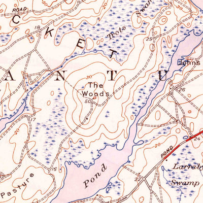 United States Geological Survey Nantucket, MA (1945, 31680-Scale) digital map