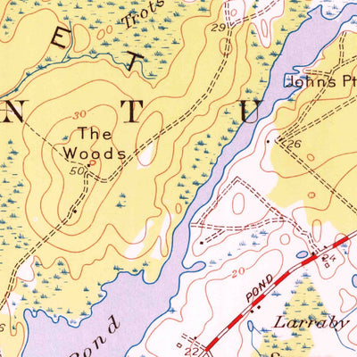 United States Geological Survey Nantucket, MA (1951, 24000-Scale) digital map