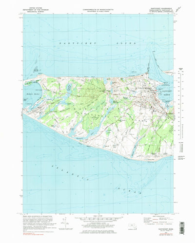 United States Geological Survey Nantucket, MA (1972, 24000-Scale) digital map