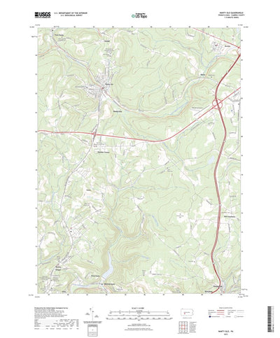 United States Geological Survey Nanty Glo, PA (2023, 24000-Scale) digital map