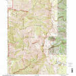United States Geological Survey Naomi Peak, UT-ID (1998, 24000-Scale) digital map