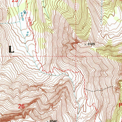 United States Geological Survey Naomi Peak, UT-ID (1998, 24000-Scale) digital map