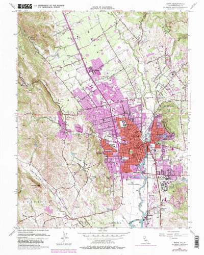 United States Geological Survey Napa, CA (1951, 24000-Scale) digital map