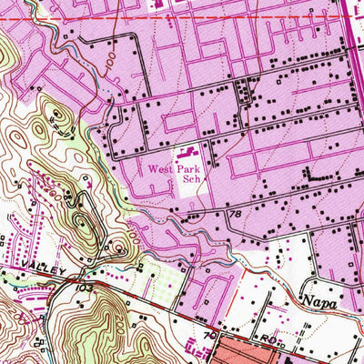 United States Geological Survey Napa, CA (1951, 24000-Scale) digital map