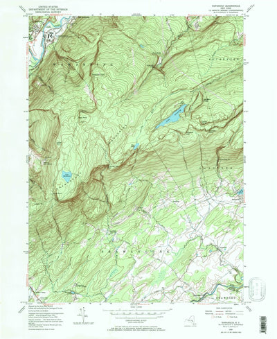 United States Geological Survey Napanoch, NY (1956, 24000-Scale) digital map
