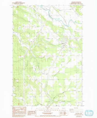 United States Geological Survey Napavine, WA (1985, 24000-Scale) digital map