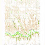 United States Geological Survey Naper NW, NE-SD (1964, 24000-Scale) digital map