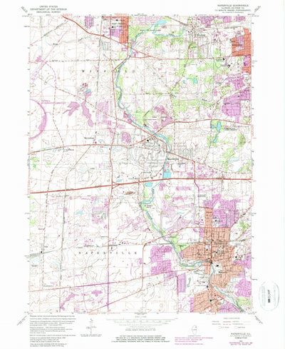 United States Geological Survey Naperville, IL (1962, 24000-Scale) digital map