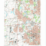 United States Geological Survey Naperville, IL (1993, 24000-Scale) digital map