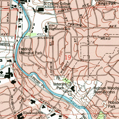 United States Geological Survey Naperville, IL (1993, 24000-Scale) digital map