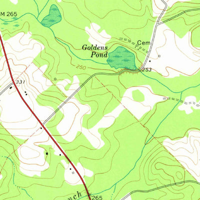 United States Geological Survey Napier Pond, GA (1973, 24000-Scale) digital map