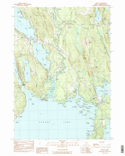 United States Geological Survey Naples, ME (1983, 24000-Scale) digital map