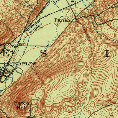 United States Geological Survey Naples, NY (1913, 62500-Scale) digital map