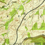 United States Geological Survey Naples, NY (1942, 31680-Scale) digital map