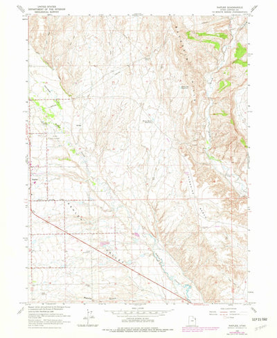 United States Geological Survey Naples, UT (1965, 24000-Scale) digital map