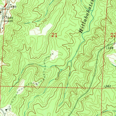 United States Geological Survey Napoleon, AL-GA (1969, 24000-Scale) digital map