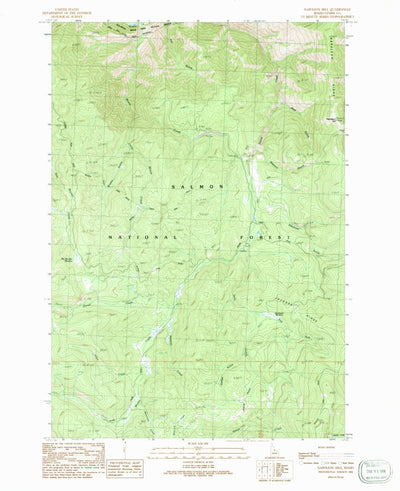United States Geological Survey Napoleon Hill, ID (1991, 24000-Scale) digital map