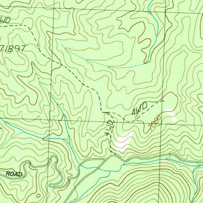 United States Geological Survey Napoleon Hill, ID (1991, 24000-Scale) digital map