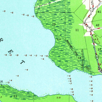 United States Geological Survey Napoleonville, LA (1953, 62500-Scale) digital map