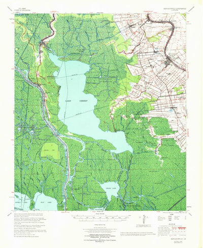 United States Geological Survey Napoleonville, LA (1967, 62500-Scale) digital map