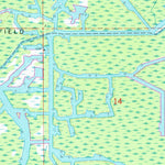 United States Geological Survey Napoleonville SW, LA (1966, 24000-Scale) digital map