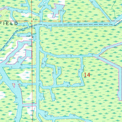 United States Geological Survey Napoleonville SW, LA (1966, 24000-Scale) digital map