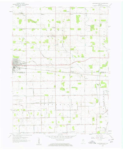 United States Geological Survey Nappanee East, IN (1958, 24000-Scale) digital map