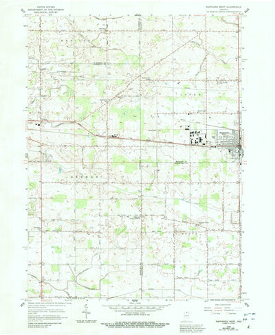 United States Geological Survey Nappanee West, IN (1958, 24000-Scale) digital map