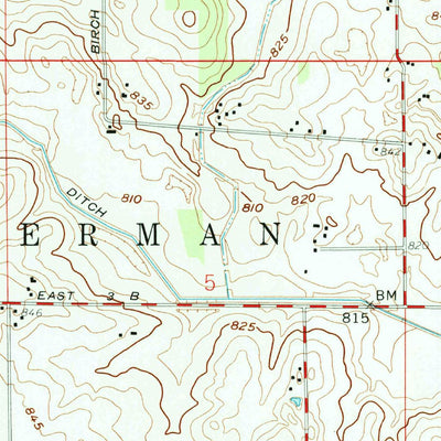 United States Geological Survey Nappanee West, IN (1958, 24000-Scale) digital map