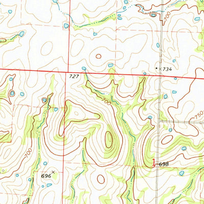 United States Geological Survey Napton, MO (1971, 24000-Scale) digital map