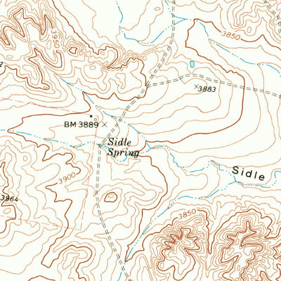 United States Geological Survey Nara Visa, NM-TX (1971, 24000-Scale) digital map
