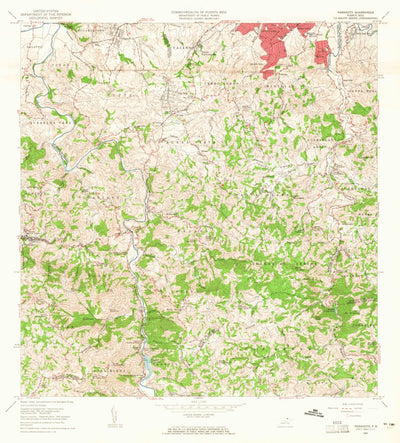 United States Geological Survey Naranjito, PR (1963, 20000-Scale) digital map