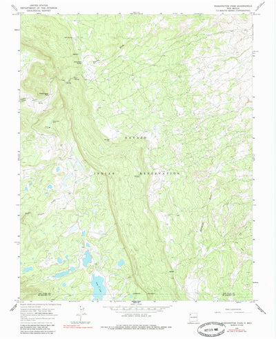 United States Geological Survey Narbona Pass, NM (1966, 24000-Scale) digital map