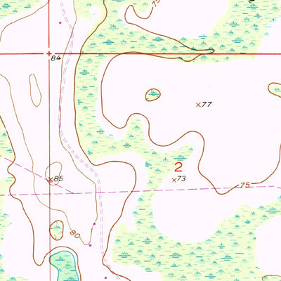 United States Geological Survey Narcoossee NW, FL (1953, 24000-Scale) digital map