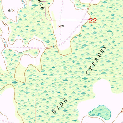 United States Geological Survey Narcoossee NW, FL (1953, 24000-Scale) digital map