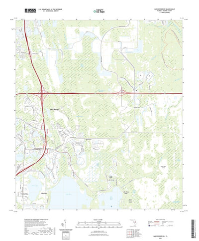 United States Geological Survey Narcoossee NW, FL (2021, 24000-Scale) digital map