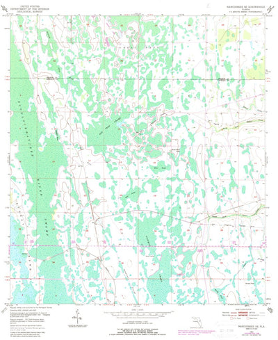 United States Geological Survey Narcoossee SE, FL (1953, 24000-Scale) digital map