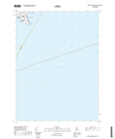 United States Geological Survey Narragansett Pier OE S, RI (2021, 24000-Scale) digital map
